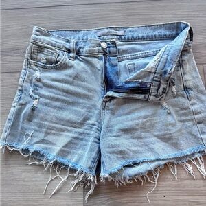 Joe's Jeans Light Blue Frayed Denim Shorts